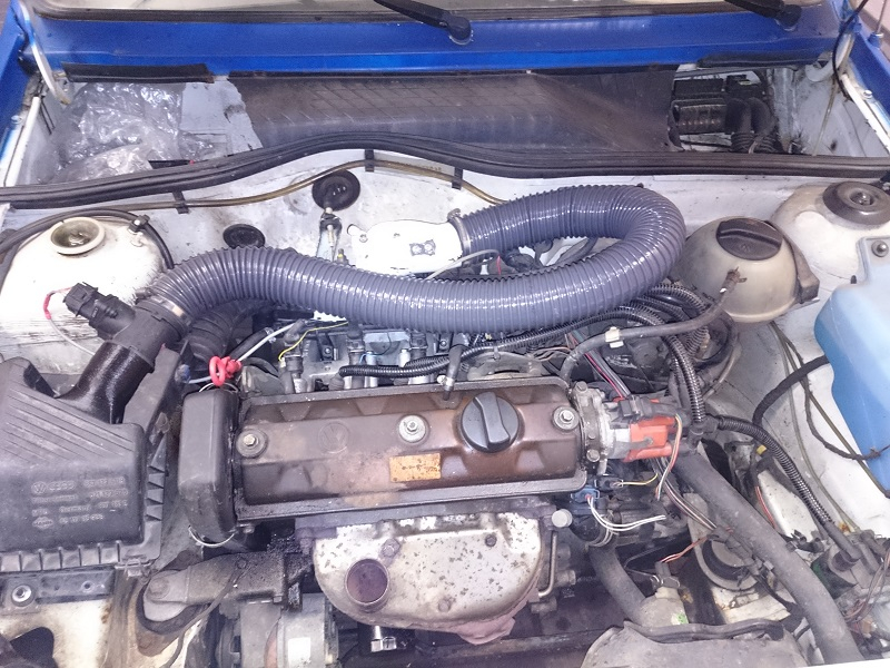 Langer Schlauch wegen Pulsation